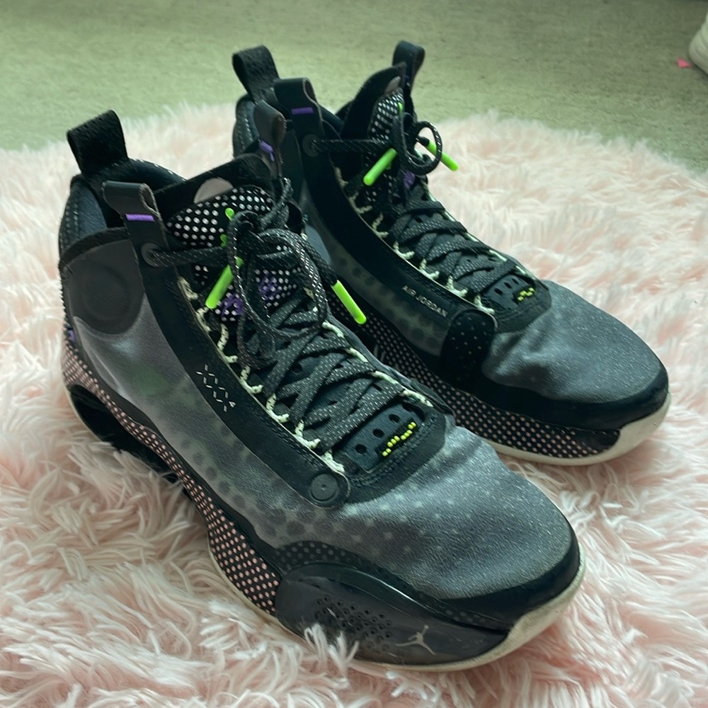 Jordan Air Jordan 34 Kids Basketball Shoes💜💚🏀